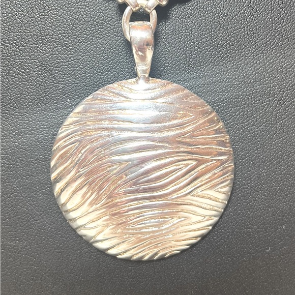 David Sigal Sterling Silver Wave Pendant/Enhancer - Picture 3 of 10